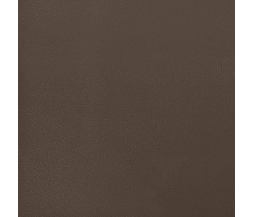 vidaXL gultas rāmis, brūns, 140x200 cm, mākslīgā āda