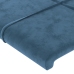 vidaXL galvgalis ar malām, tumši zils samts, 93x23x78/88 cm