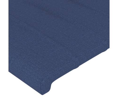vidaXL galvgalis ar malām, 203x23x78/88 cm, zils audums