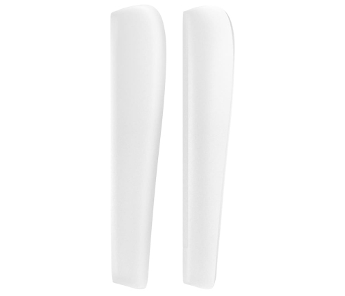 vidaXL galvgalis ar malām, 93x23x118/128 cm, balta mākslīgā āda