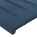 vidaXL galvgalis ar malām, 203x23x118/128 cm, tumši zils samts