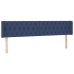vidaXL galvgalis ar malām, 203x16x78/88 cm, zils audums