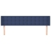 vidaXL galvgalis ar malām, 203x16x78/88 cm, zils audums