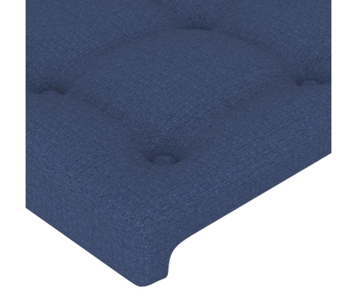vidaXL galvgalis ar malām, 203x16x78/88 cm, zils audums