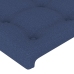vidaXL galvgalis ar malām, 203x16x78/88 cm, zils audums