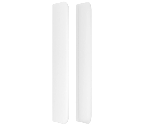 vidaXL galvgalis ar malām, 93x16x118/128 cm, balta mākslīgā āda