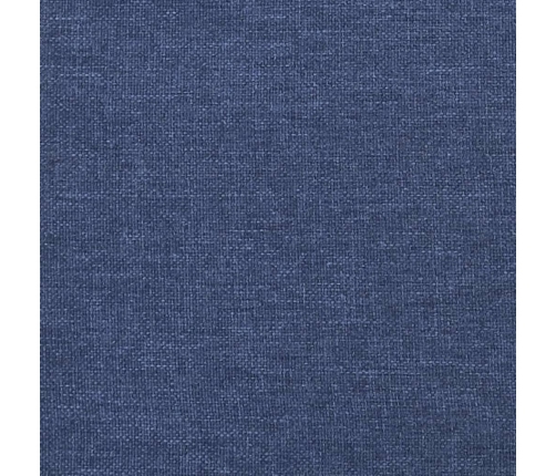 vidaXL galvgalis ar malām, 203x16x118/128 cm, zils audums