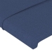 vidaXL galvgalis ar malām, 203x16x118/128 cm, zils audums