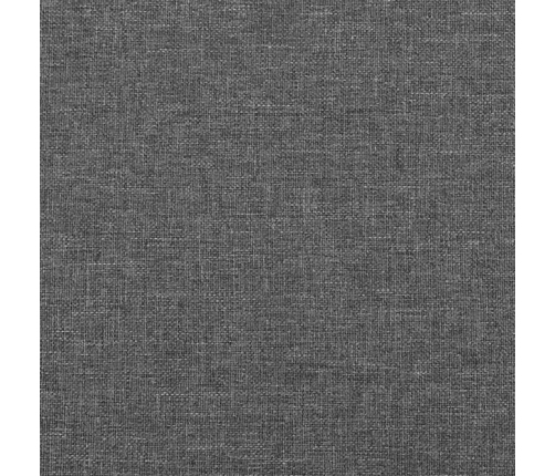 vidaXL galvgalis ar malām,93x16x118/128 cm, tumši pelēks audums