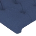 vidaXL galvgalis ar malām, 203x16x118/128 cm, zils audums