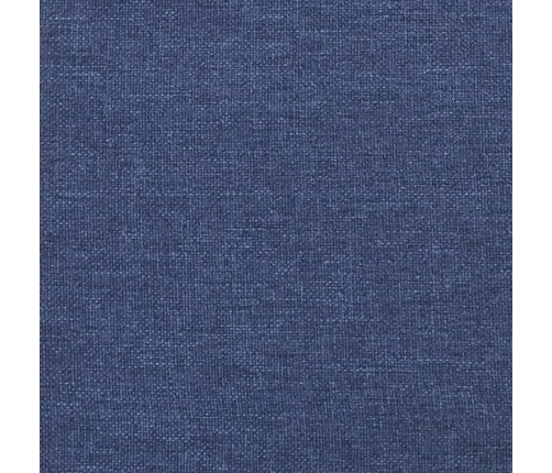 vidaXL galvgalis ar malām, 203x16x118/128 cm, zils audums