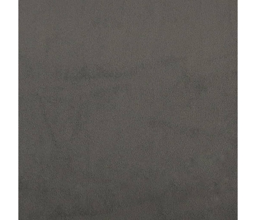 vidaXL galvgalis ar malām, tumši pelēks samts, 83x16x118/128 cm