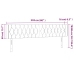vidaXL gultas galvgalis ar LED, 203x16x78/88 cm, tumši zils samts