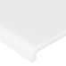 vidaXL gultas galvgalis ar LED, 83x16x118/128 cm, balta mākslīgā āda