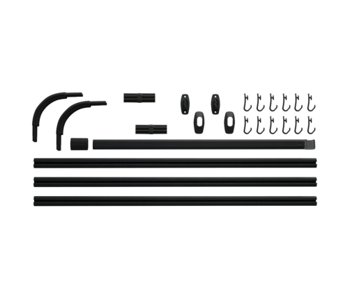 Sealskin dušas aizkaru sliežu komplekts Easy-Roll, melns