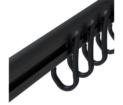 Sealskin dušas aizkaru sliežu komplekts Easy-Roll, melns