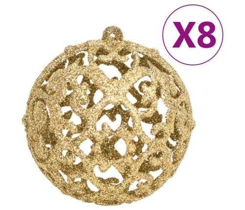 Ziemassvētku Eglītes Rotājumi, 111 Daļas, Zeltains Polistirols Vidaxl