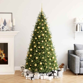 Ziemassvētku Eglītes Rotājumi, 111 Daļas, Zeltains Polistirols Vidaxl