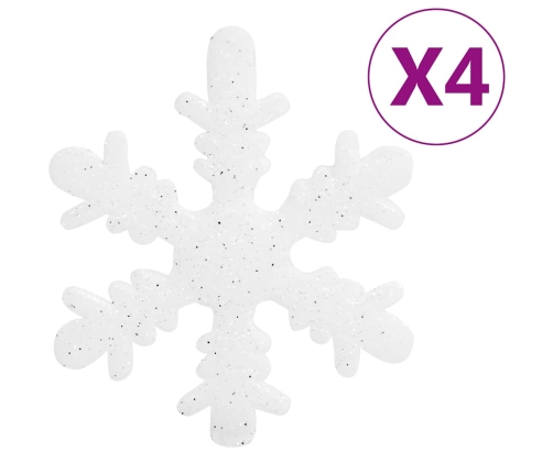 Ziemassvētku Eglītes Rotājumi, 111 Gab., Balti Un Pelēki Vidaxl