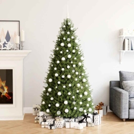 Ziemassvētku Eglītes Rotājumi, 111 Daļas, Balts Polistirols Vidaxl