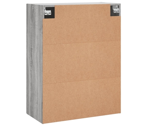 vidaXL sienas skapīši, 2 gab., 69,5x34x90 cm, pelēcīga ozolkoka krāsa