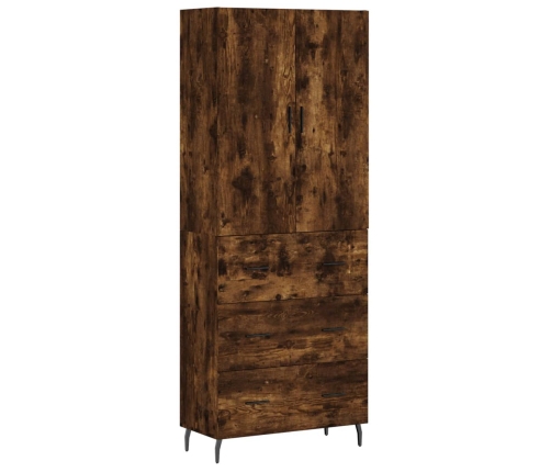 vidaXL augstais skapis, ozolkoka, 69,5x34x180 cm, inženierijas koks