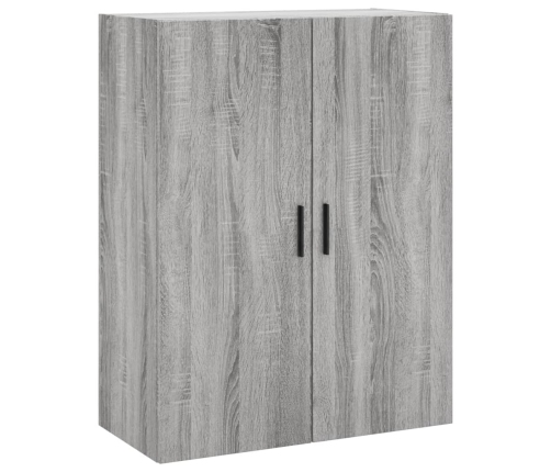 vidaXL augstais skapis, pelēks, 69,5x34x180 cm, inženierijas koks