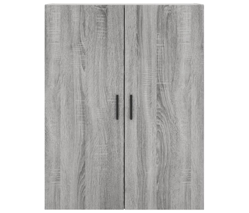 vidaXL augstais skapis, pelēks, 69,5x34x180 cm, inženierijas koks