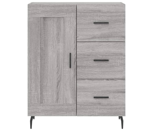 vidaXL augstais skapis, pelēks, 69,5x34x180 cm, inženierijas koks