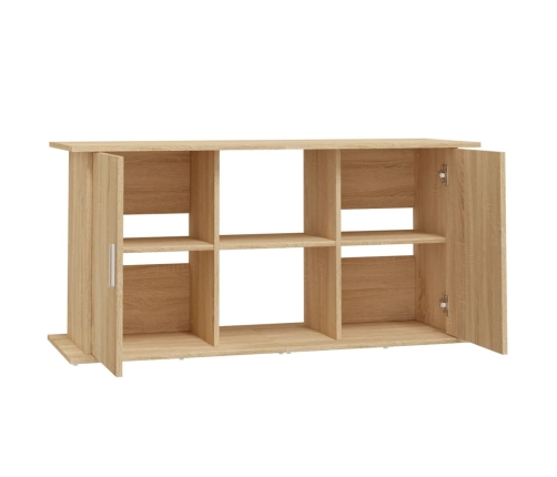 vidaXL akvārija statīvs, ozolkoka, 121x41x58 cm, inženierijas koks