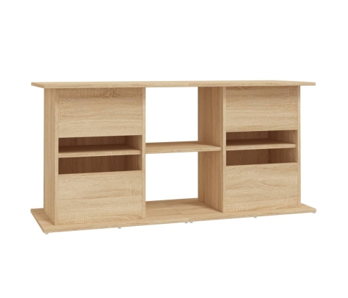 vidaXL akvārija statīvs, ozolkoka, 121x41x58 cm, inženierijas koks