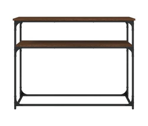 vidaXL konsoles galdiņš, brūna koka, 100x35,5x75 cm, inženierijas koks