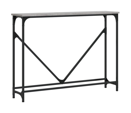 vidaXL konsoles galdiņš, pelēcīgs, 102x22,5x75 cm, inženierijas koks