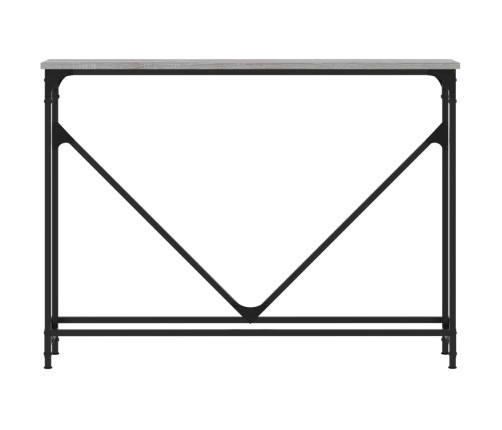 vidaXL konsoles galdiņš, pelēcīgs, 102x22,5x75 cm, inženierijas koks