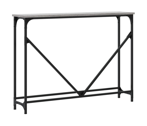 vidaXL konsoles galdiņš, pelēcīgs, 102x22,5x75 cm, inženierijas koks