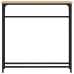 vidaXL konsoles galdiņš, koka krāsa, 75x19,5x75 cm, inženierijas koks