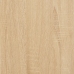 vidaXL konsoles galdiņš, koka krāsa, 75x19,5x75 cm, inženierijas koks