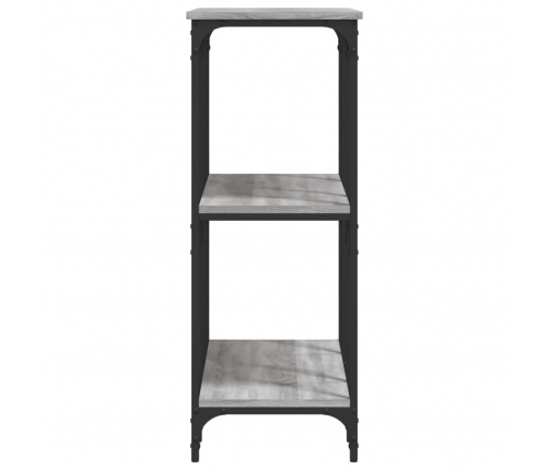 vidaXL konsoles galdiņš, pelēcīgs, 102x35x90 cm, inženierijas koks