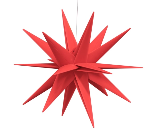 vidaXL Ziemassvētku lampa ar LED, salokāma, sarkana, 43 cm