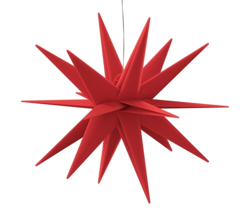 vidaXL Ziemassvētku lampa ar LED, salokāma, sarkana, 43 cm