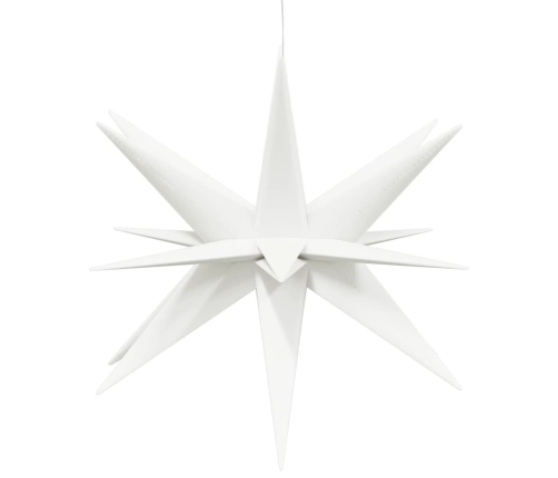 vidaXL Ziemassvētku lampa ar LED, salokāma, balta, 57 cm