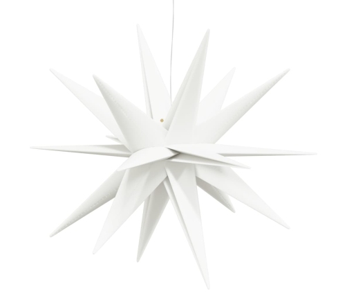 vidaXL Ziemassvētku lampa ar LED, salokāma, balta, 57 cm