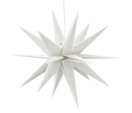 vidaXL Ziemassvētku lampa ar LED, salokāma, balta, 57 cm