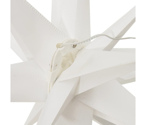 vidaXL Ziemassvētku lampa ar LED, salokāma, balta, 57 cm