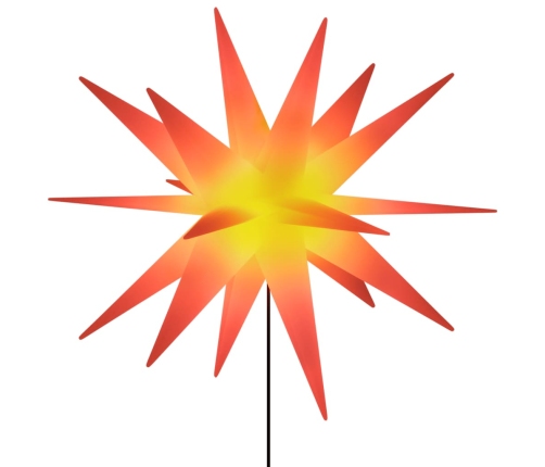 vidaXL Ziemassvētku lampa ar LED un mietiņu, salokāma, sarkana, 57 cm