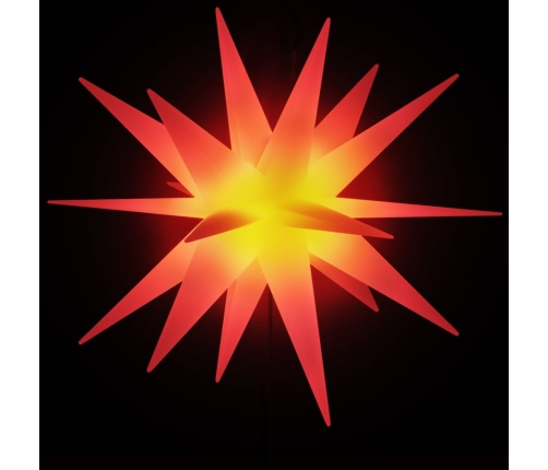 vidaXL Ziemassvētku lampa ar LED un mietiņu, salokāma, sarkana, 57 cm