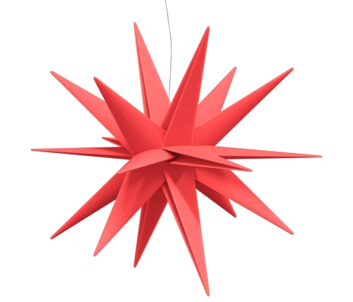 vidaXL Ziemassvētku lampa ar LED, salokāma, sarkana, 100 cm