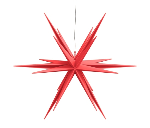 vidaXL Ziemassvētku lampa ar LED, salokāma, sarkana, 100 cm