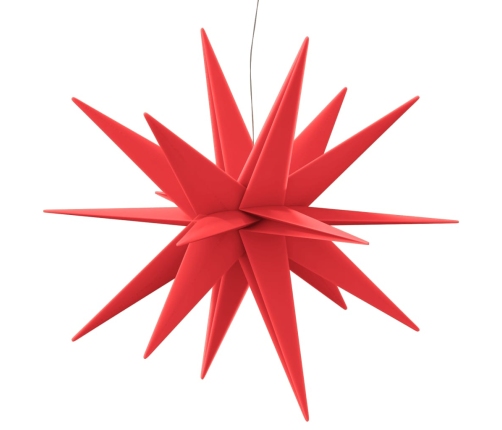 vidaXL Ziemassvētku lampa ar LED, salokāma, sarkana, 100 cm