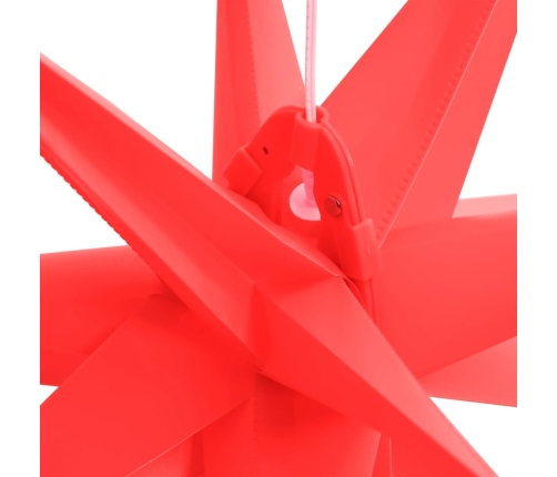 vidaXL Ziemassvētku lampa ar LED, salokāma, sarkana, 100 cm